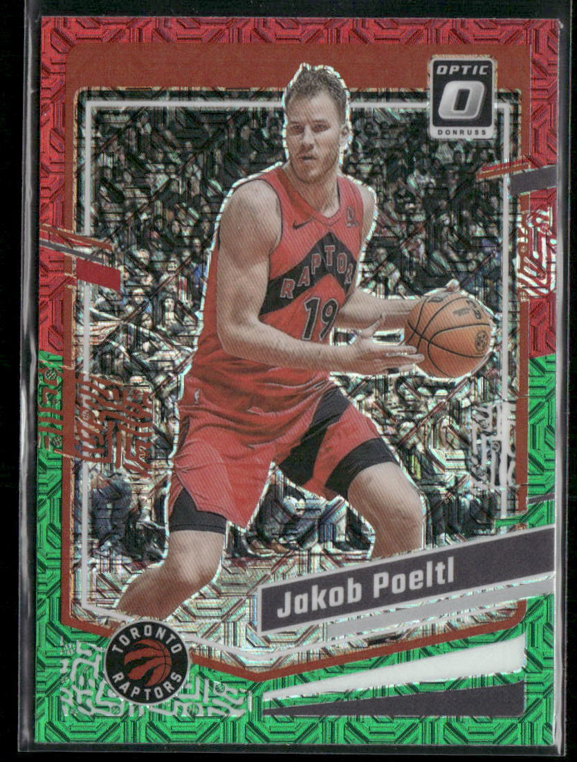 2023-24 Donruss Optic #94 Jakob Poeltl Choice Red and Green