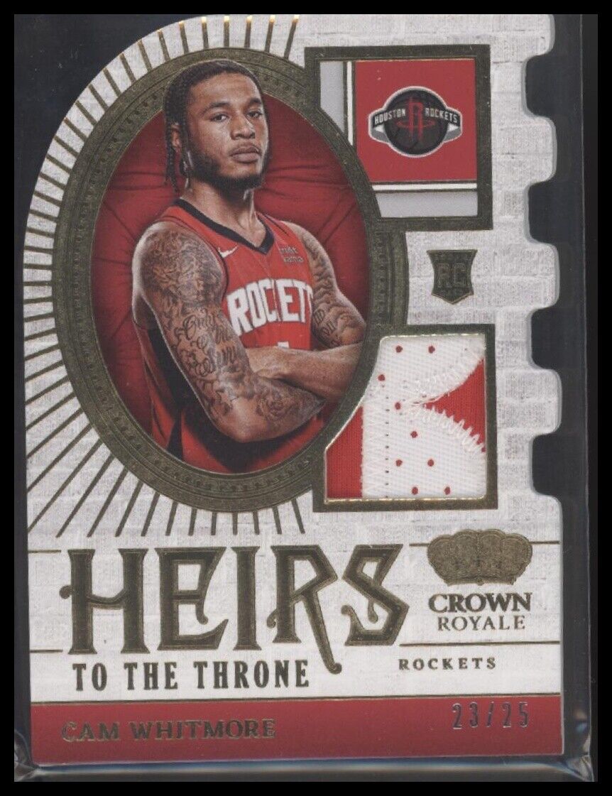 2023-24 Panini Crown Royale #HT-CAM Cam Whitmore Heirs to the Throne Prime #/25