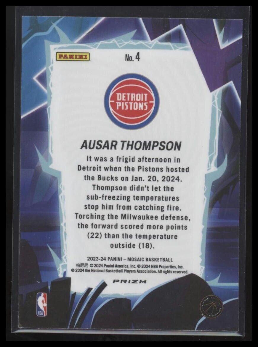 2023 Mosaic Ausar Thompson Rookie Storm Chasers #4 Mosaic SP RC