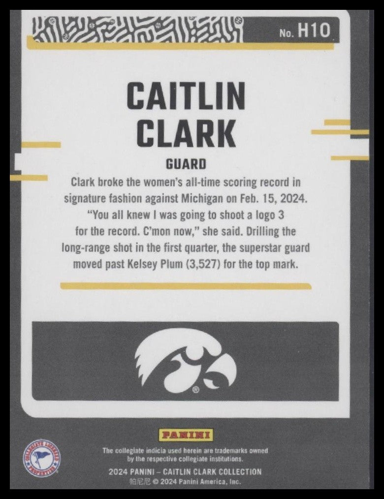 Caitlin Clark 2024 Panini Caitlin Clark Collection #H10 Highlights