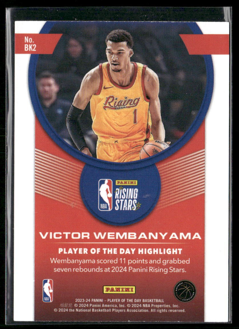 2023-24 Panini Player of the Day #BK2 Victor Wembanyama Rising Stars