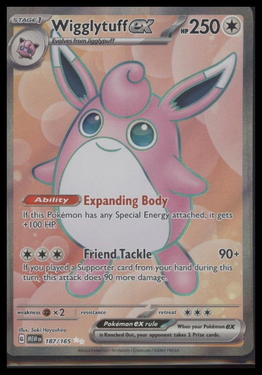 Wigglytuff ex SV: Scarlet & Violet 151 #187/165
