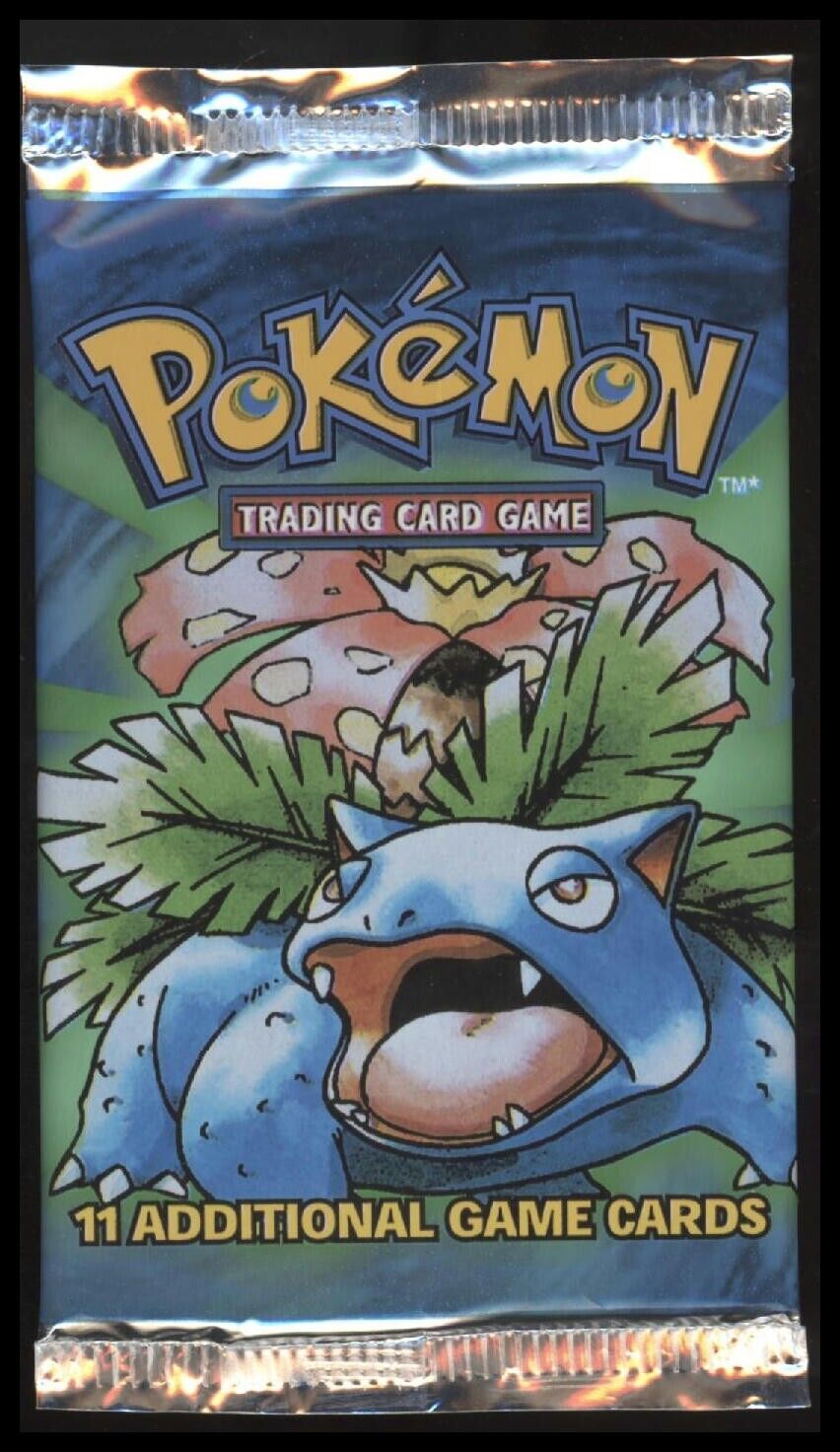 1999 Pokémon Base Set Booster Packs - Set of 3 - Full Art Set