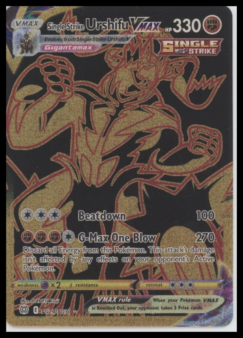 Single Strike Urshifu VMAX SWSH09: Brilliant Stars Trainer Gallery #TG29/TG30