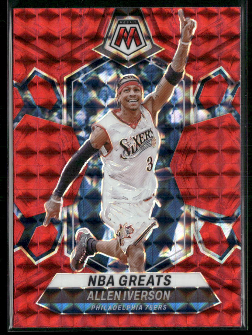 2023-24 Panini Mosaic #300 Allen Iverson Red