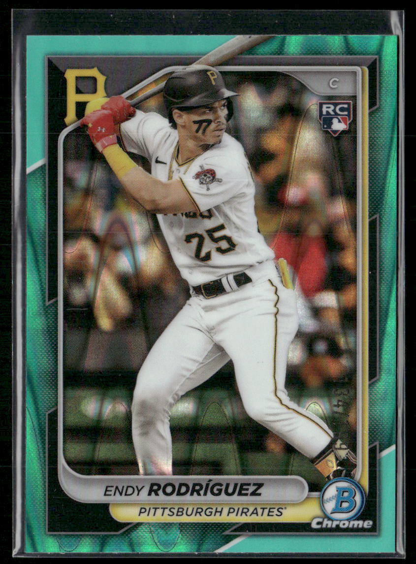 2024 Bowman Chrome #97 Endy Rodríguez Aqua Raywave Refractors #/199