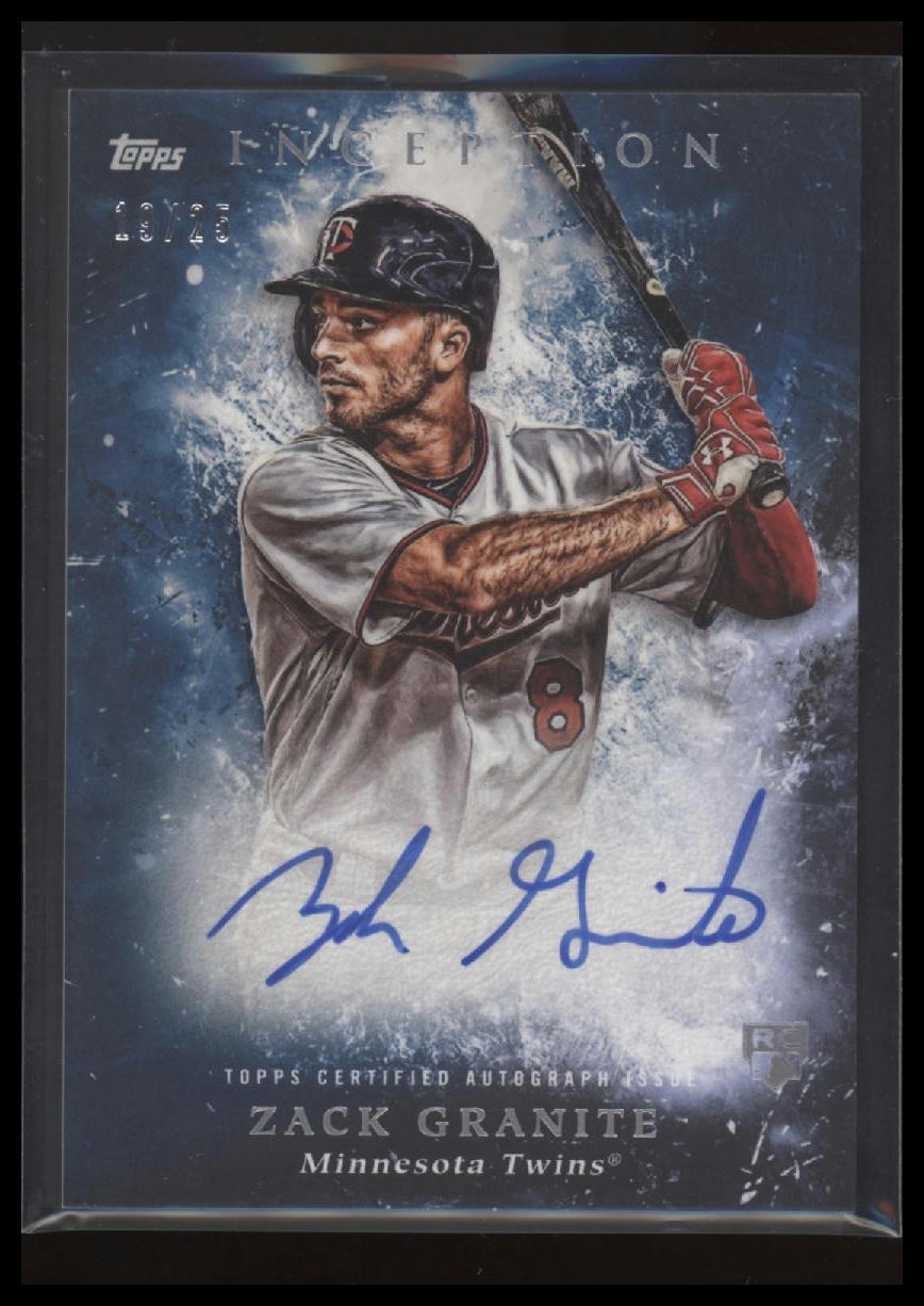 2018 Topps Inception Zack Granite Rookie and Emerging Stars Autographs Blue #/25