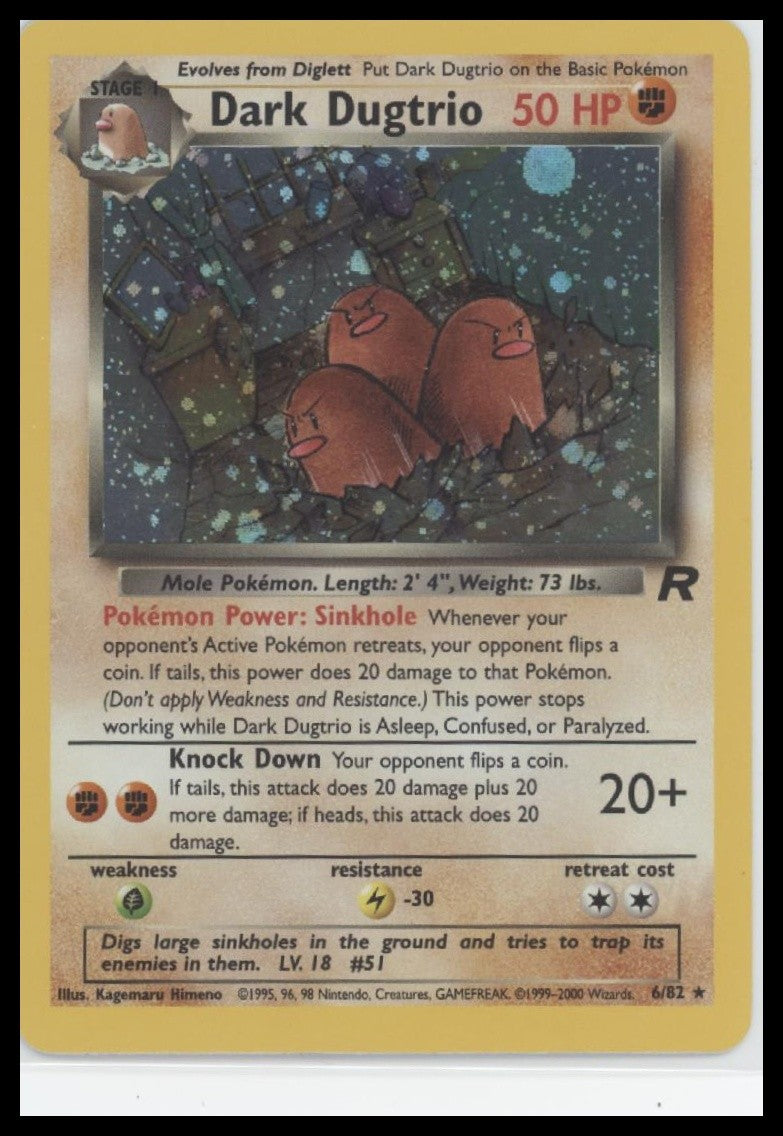 Dark Dugtrio (6) Team Rocket #06/82