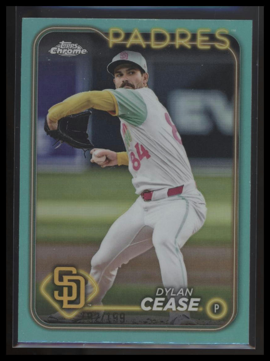 2024 Topps Chrome Update #USC184 Dylan Cease Aqua Refractors #/199