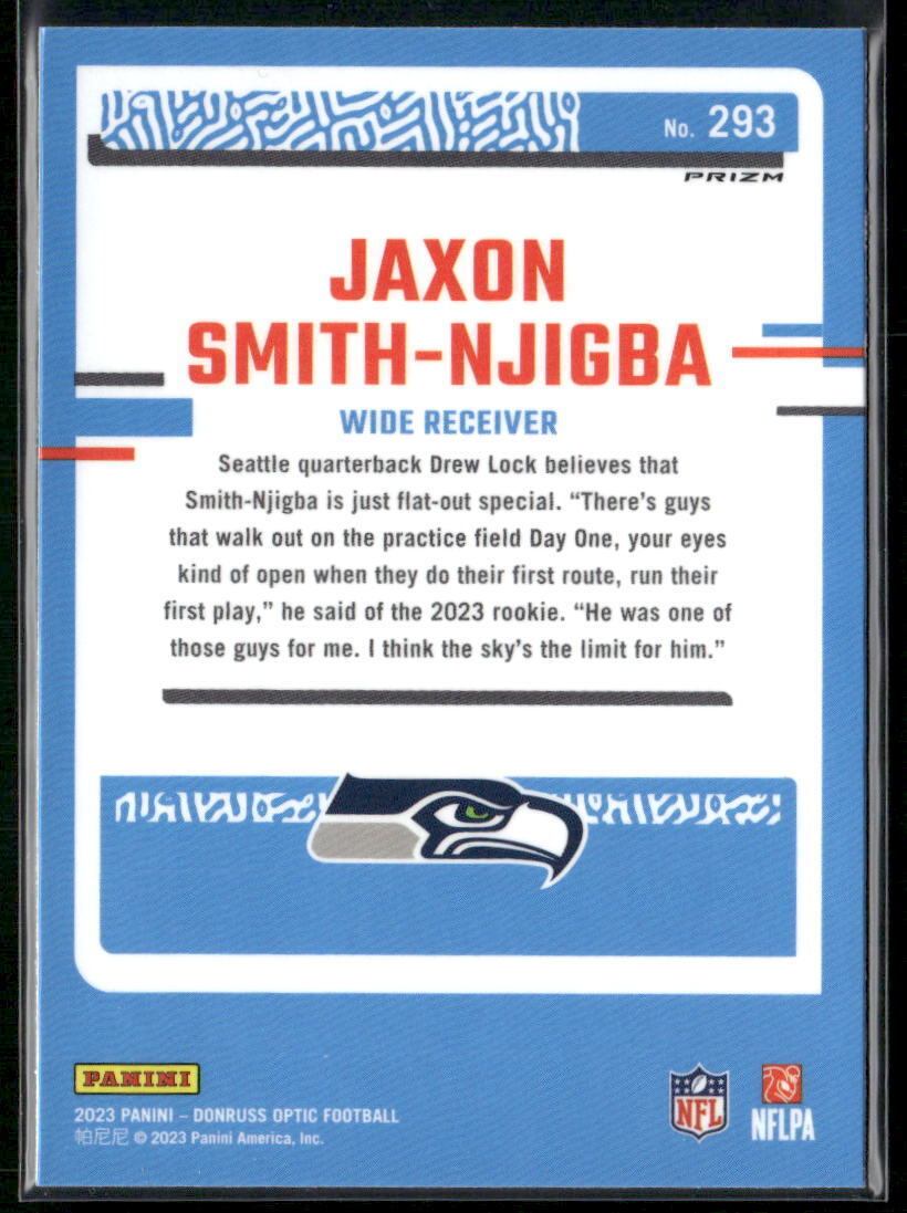 2023 Donruss Optic #293 Jaxon Smith-Njigba Red Mojo