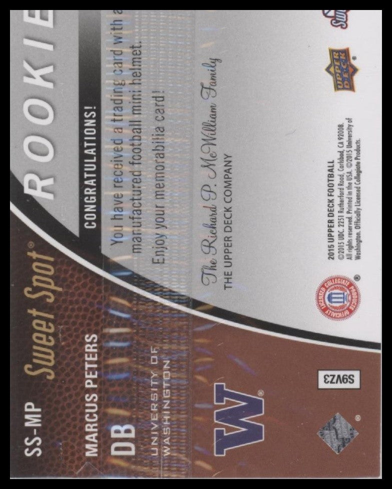 Marcus Peters 2015 Upper Deck #SS-MP Sweet Spot