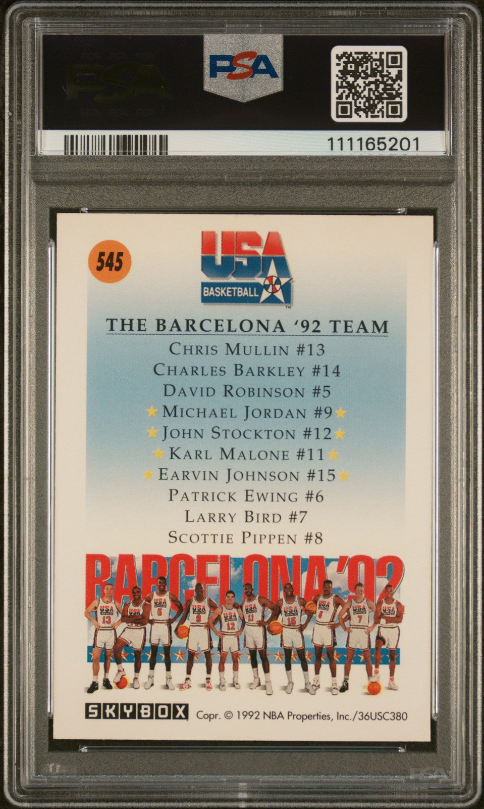 Team Usa 2 1991 Skybox #545 PSA 6