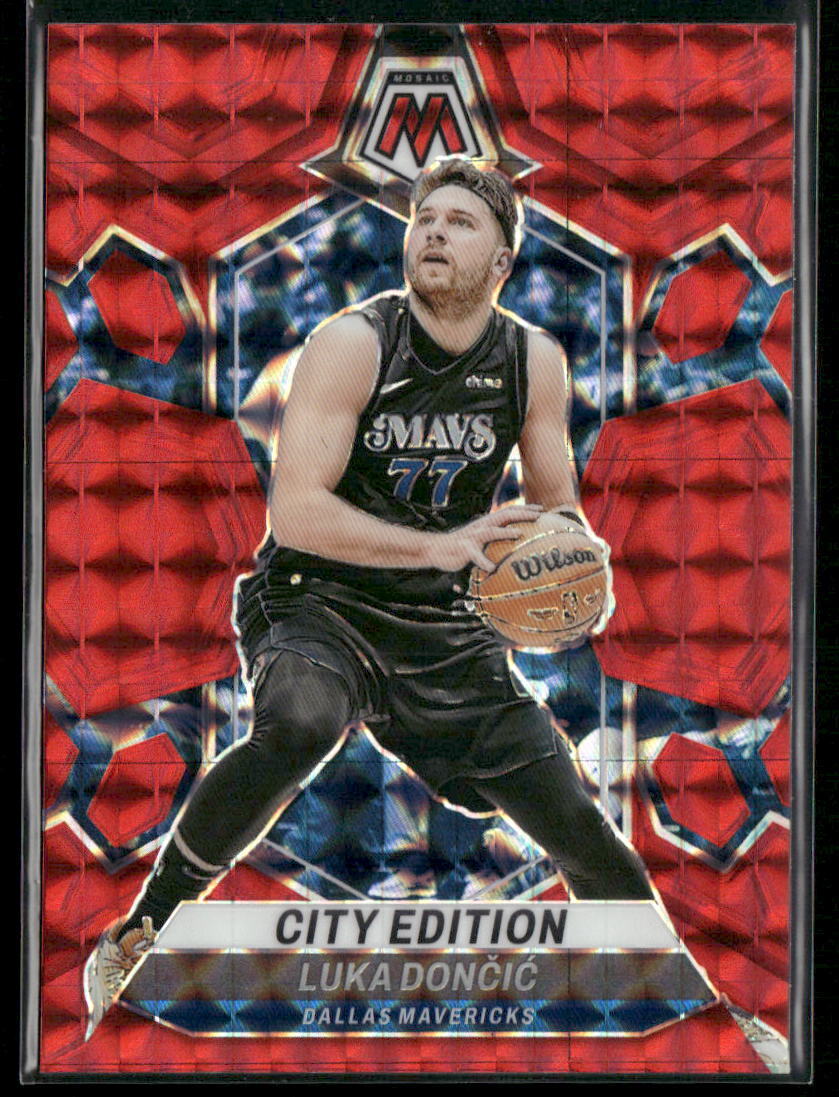 2023-24 Panini Mosaic #285 Luka Doncic City Edition