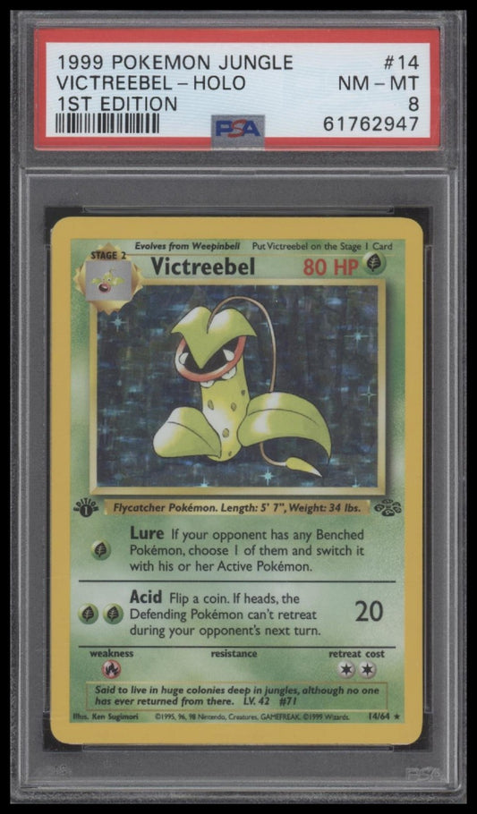 Victreebel-Holo 1999 Pokemon Jungle #14 1st Edition PSA 8