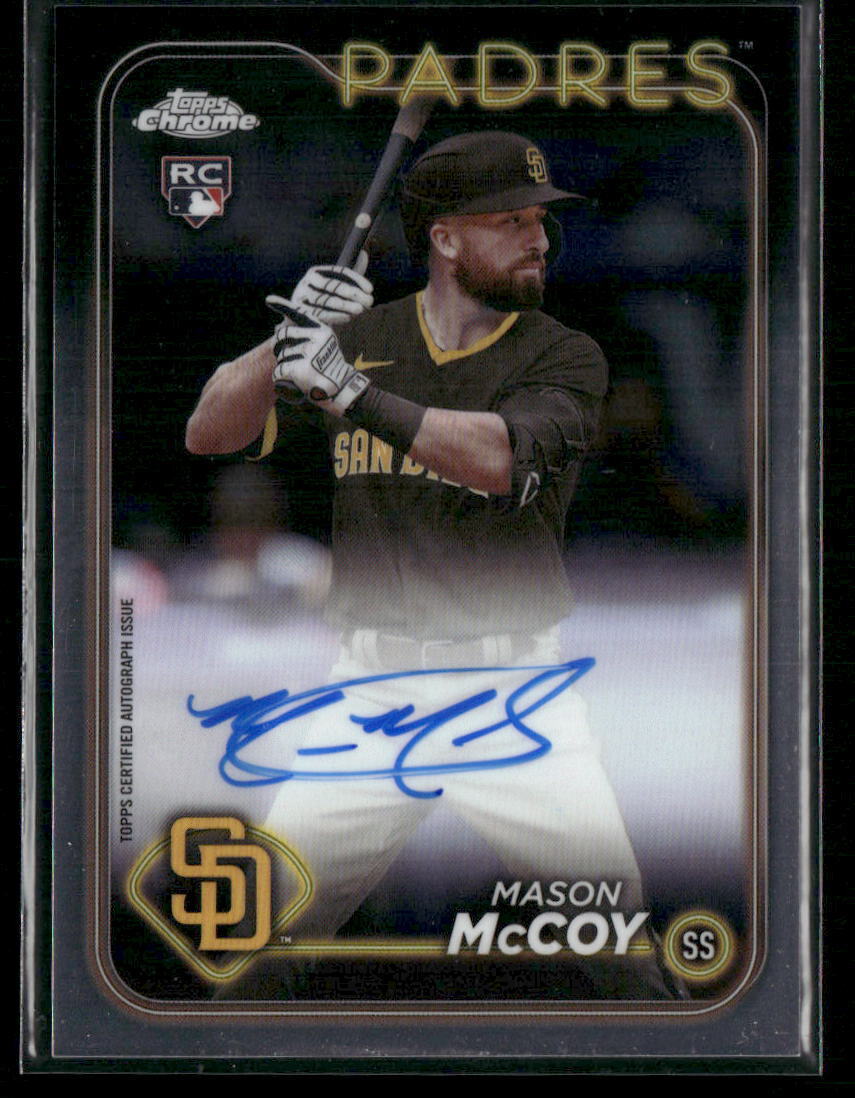 2024 Topps Chrome #RA-MCC Mason McCoy Rookie Autographs