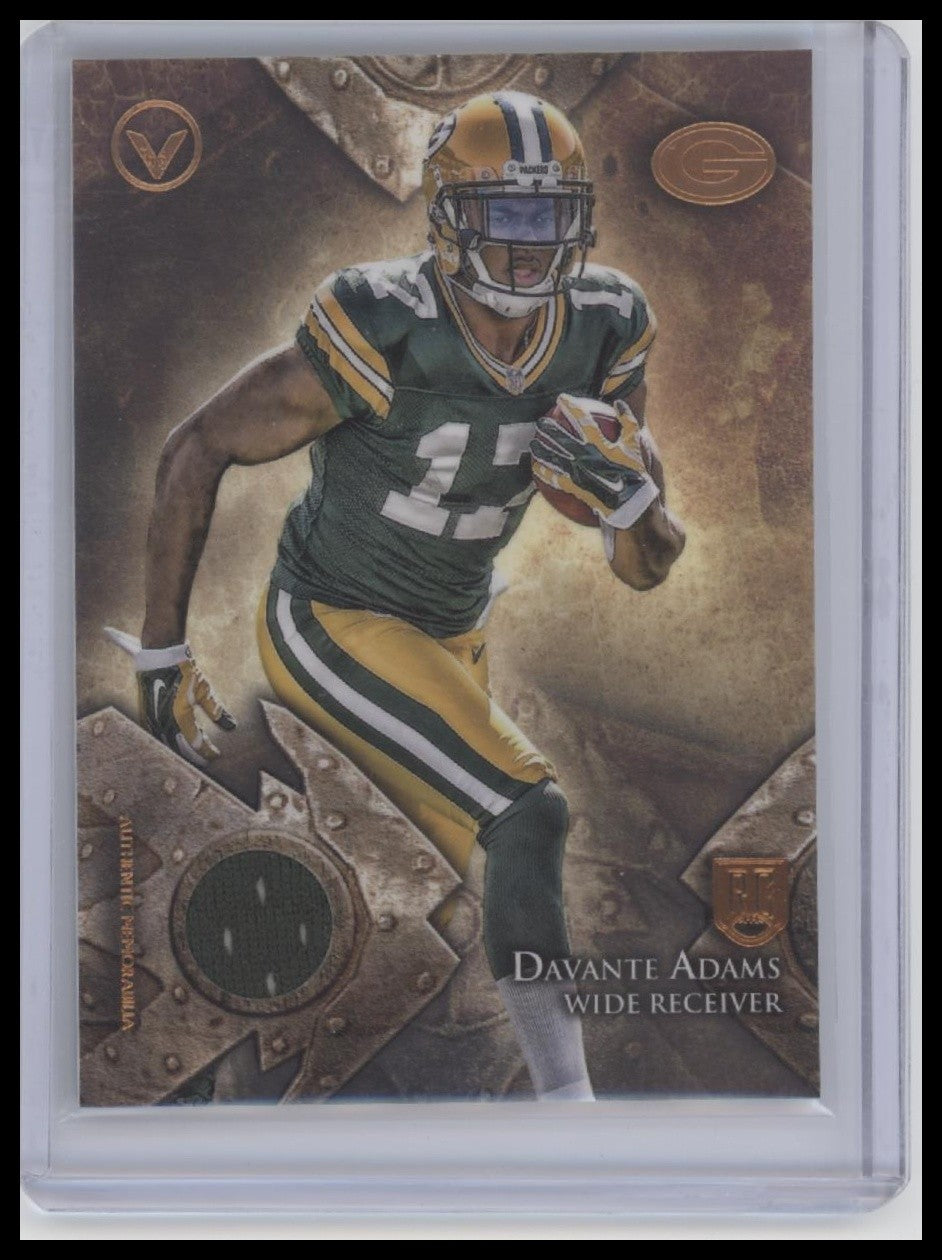 Davante Adams 2014 Topps Valor #VRR-DA Rookie Relics Speed #/99