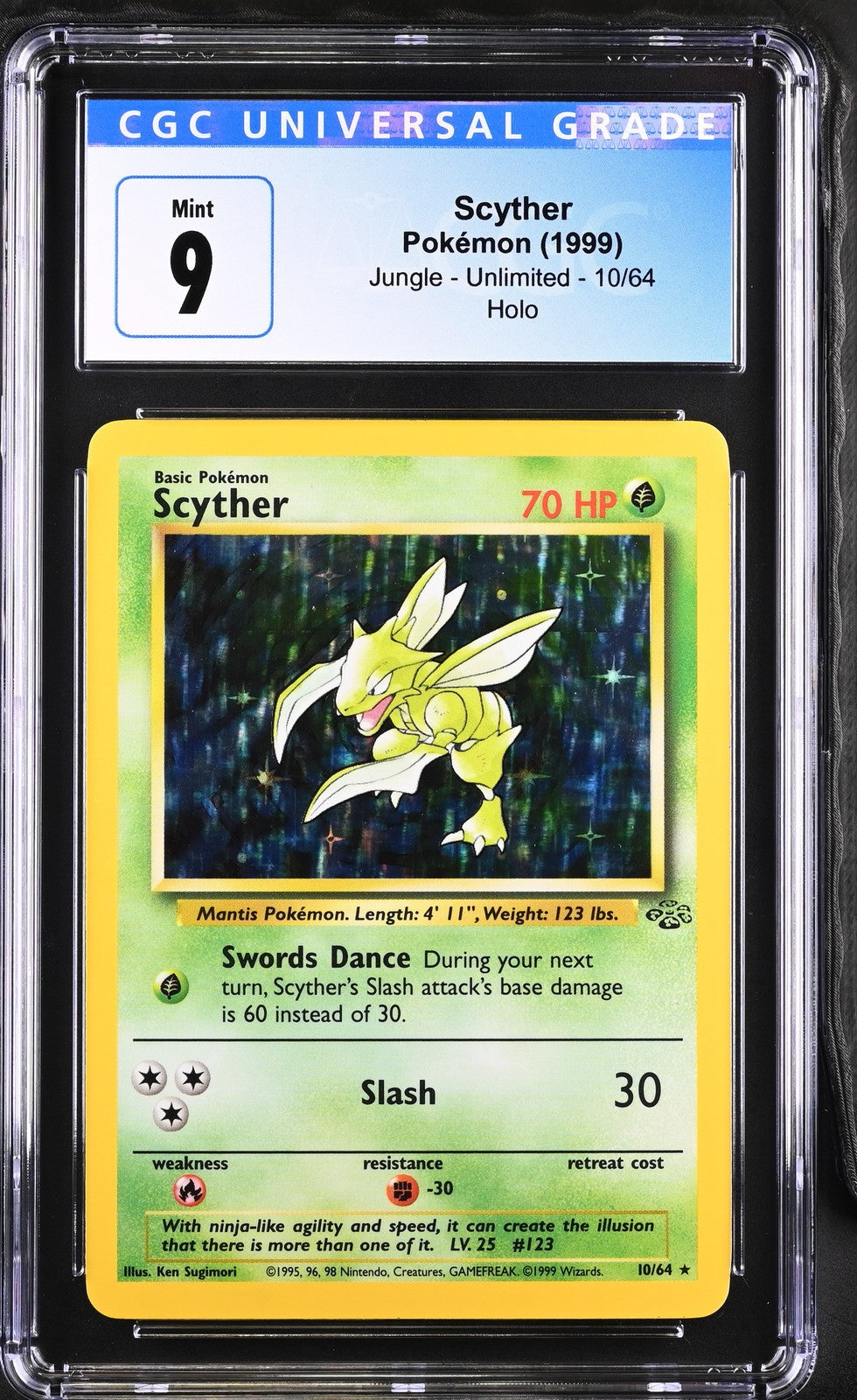 Scyther 1999 Jungle #10/64 CGC 9