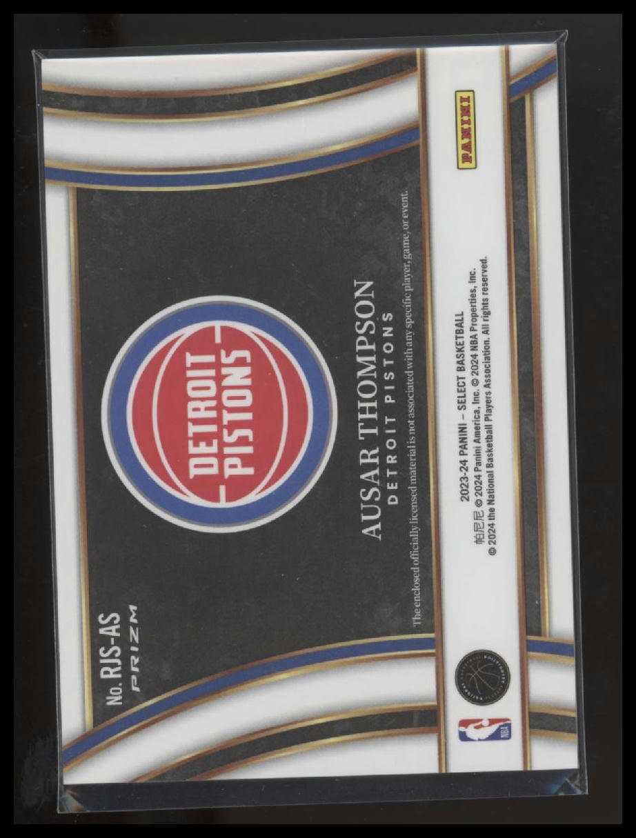 2023-24 Panini Select #RJS-AS Ausar Thompson Jumbo Rookie Swatches