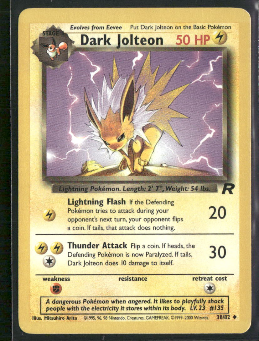 Pokemon Team Rocket #38/82 Dark Jolteon