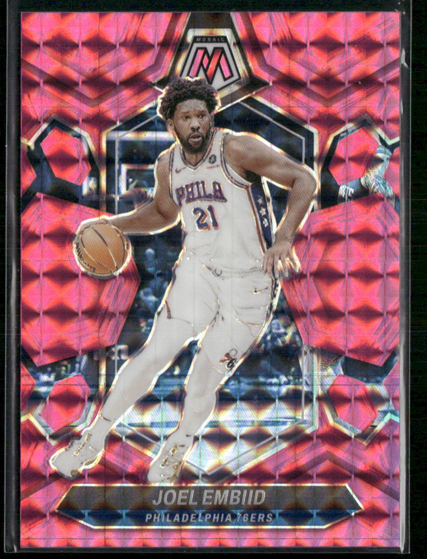 2023-24 Panini Mosaic #170 Joel Embiid Pink #/149