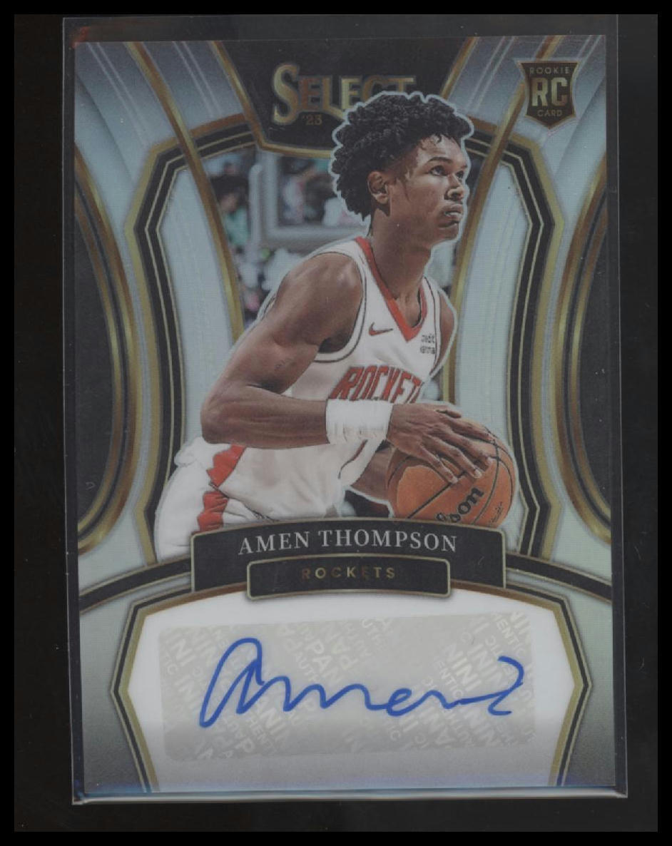 2023-24 Panini Select #RS-AMN Amen Thompson Rookie Signatures #/125