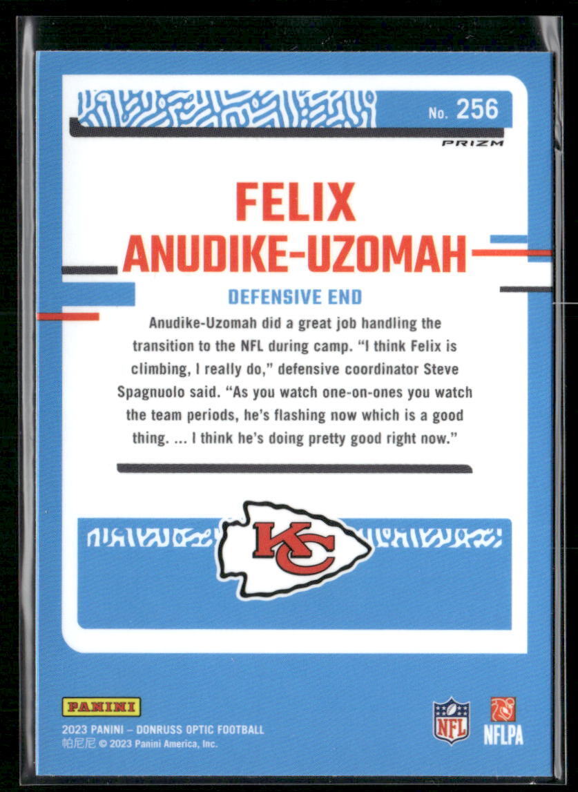 2023 Donruss Optic #256 Felix Anudike-Uzomah Red Mojo