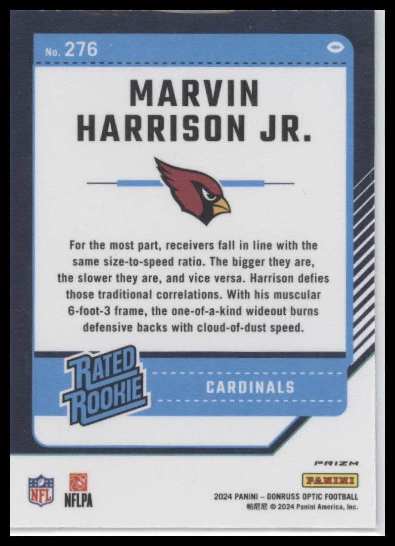 Marvin Harrison Jr. 2024 Donruss Optic #276