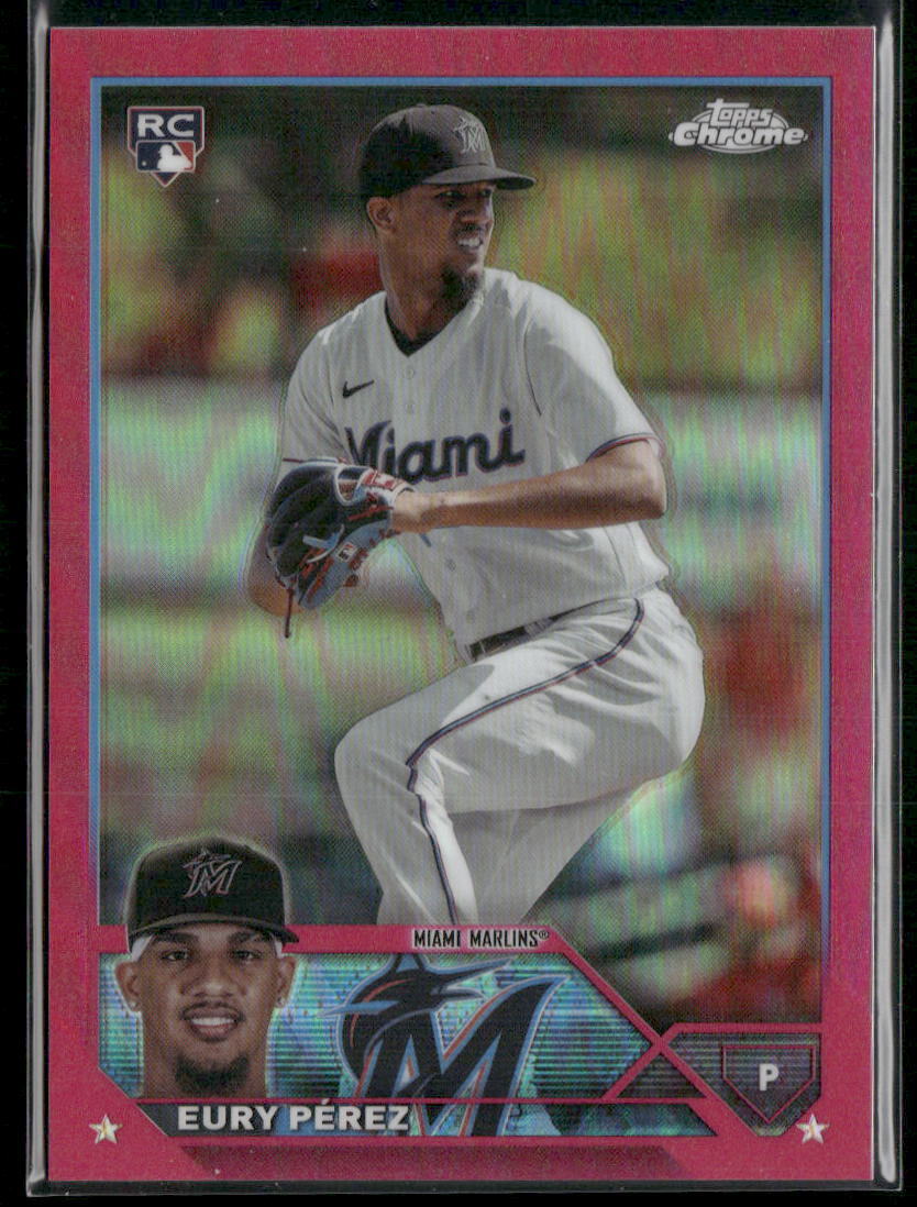 2023 Topps Chrome Update #USC100 Eury Pérez Magenta #/399