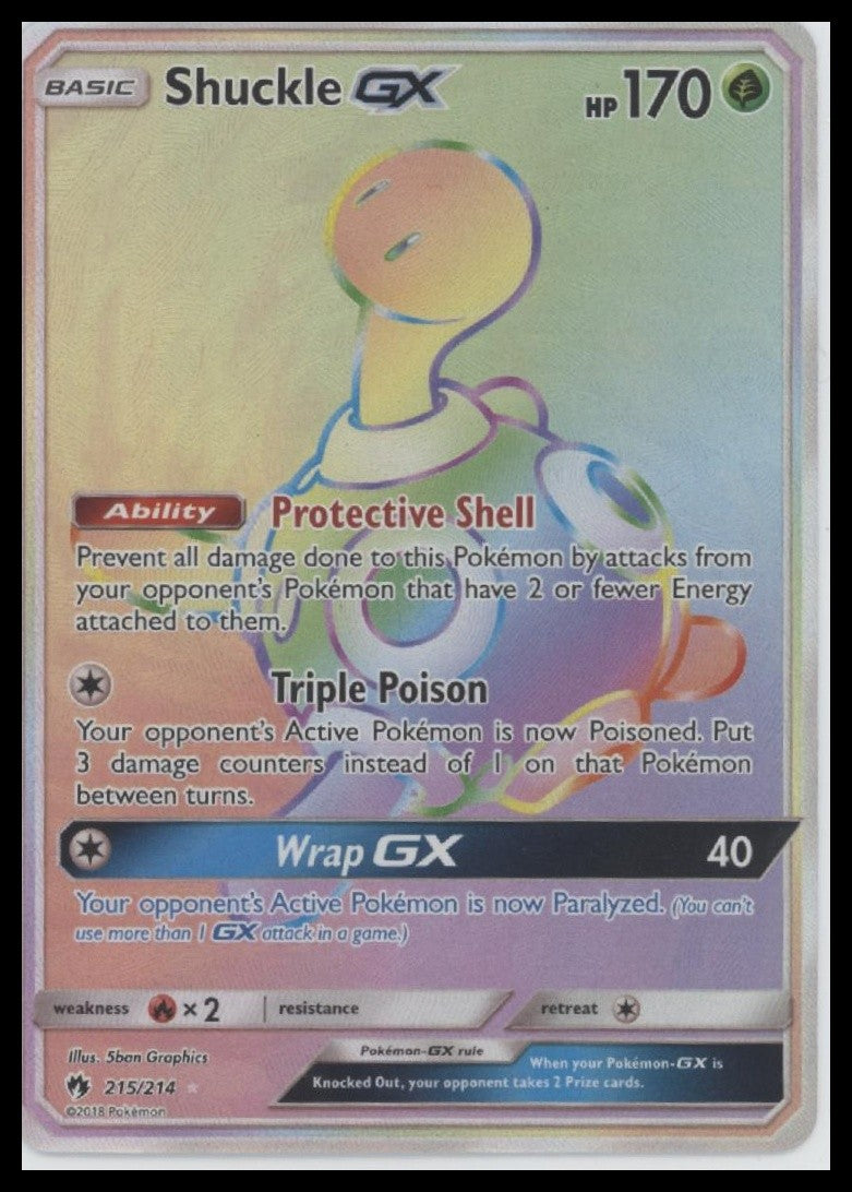 Shuckle GX (Secret) SM - Lost Thunder #215/214
