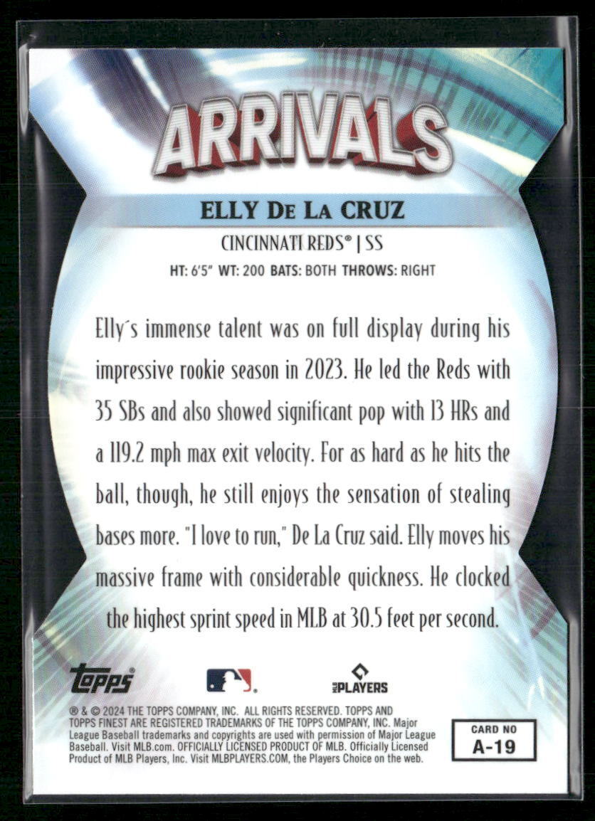 2024 Finest #A-19 Elly De La Cruz Arrivals