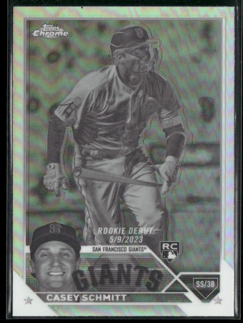 2023 Topps Chrome Update #USC134 Casey Schmitt Negative