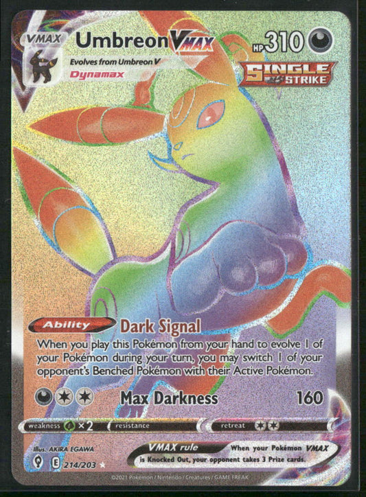 SWSH07: Evolving Skies #214/203 Umbreon VMAX (Secret)