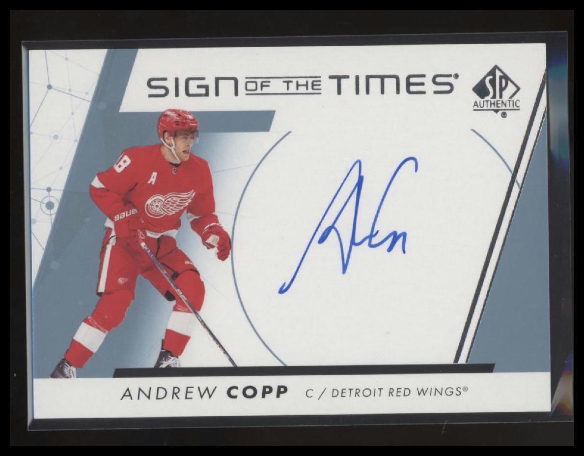 2023-24 SP Authentic Andrew Copp 2022-23 SP Authentic Update: Sign of the Times