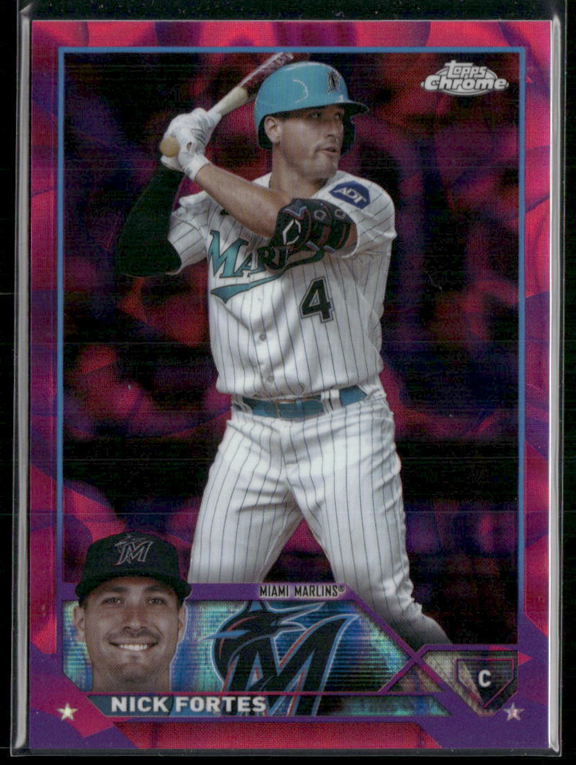 2023 Topps Chrome Update #USC77 Nick Fortes Magenta/Purple Lava Lamp #/299