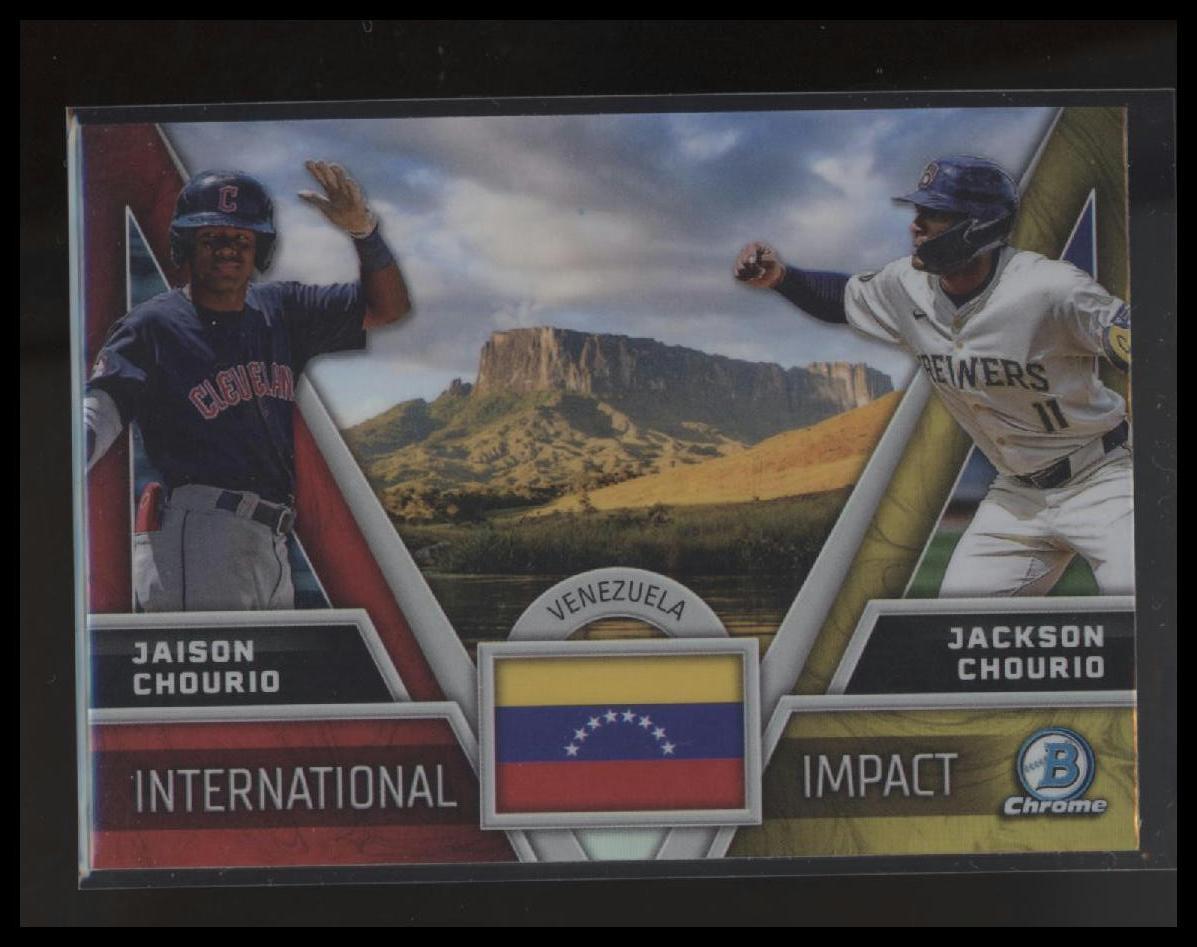2024 Bowman Chrome #II-11 Jaison Chourio / Jackson Chourio International Impact