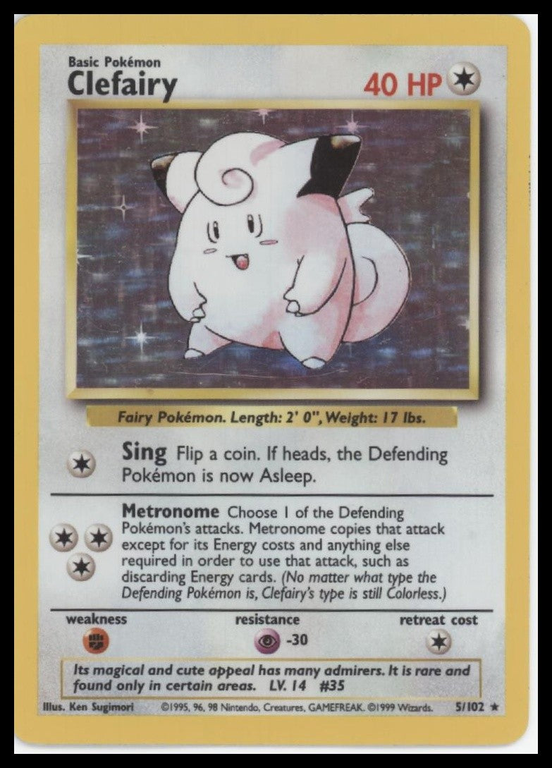 Clefairy Base Set #005/102