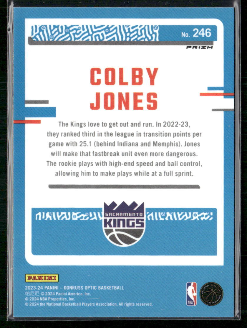 2023-24 Donruss Optic #246 Colby Jones Choice