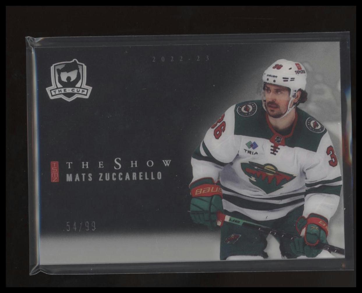 2022-23 Upper Deck The Cup #SB-MZ Mats Zuccarello The Show Black #/99