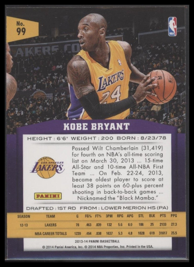 Kobe Bryant 2013-14 Panini #99