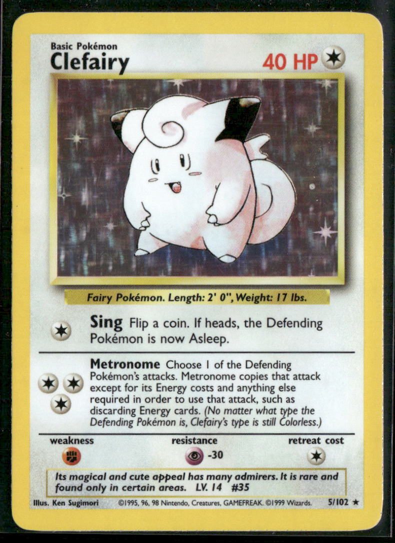 Pokemon Base Set #005/102 Clefairy