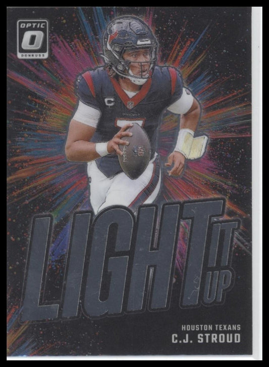 C.J. Stroud 2024 Donruss Optic #17 Light It Up