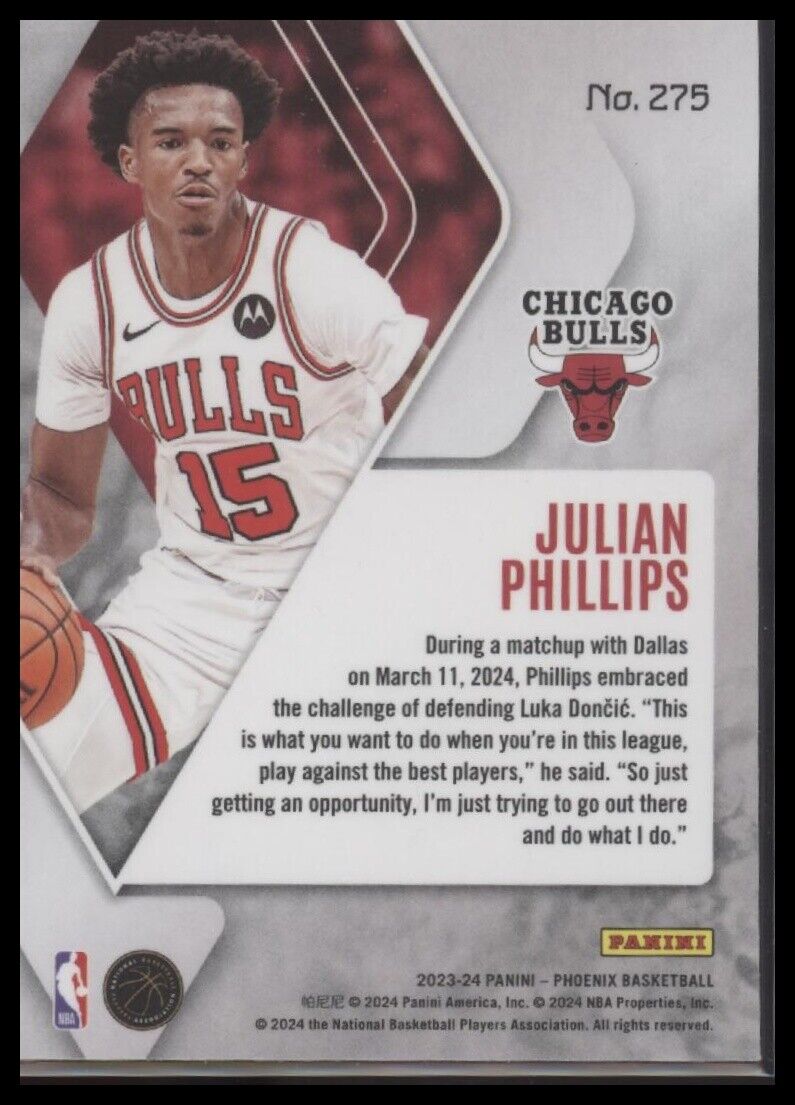 2023-24 Panini Phoenix #275 Julian Phillips
