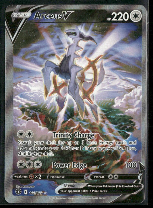 SWSH09: Brilliant Stars #166/172 Arceus V (Alternate Full Art)