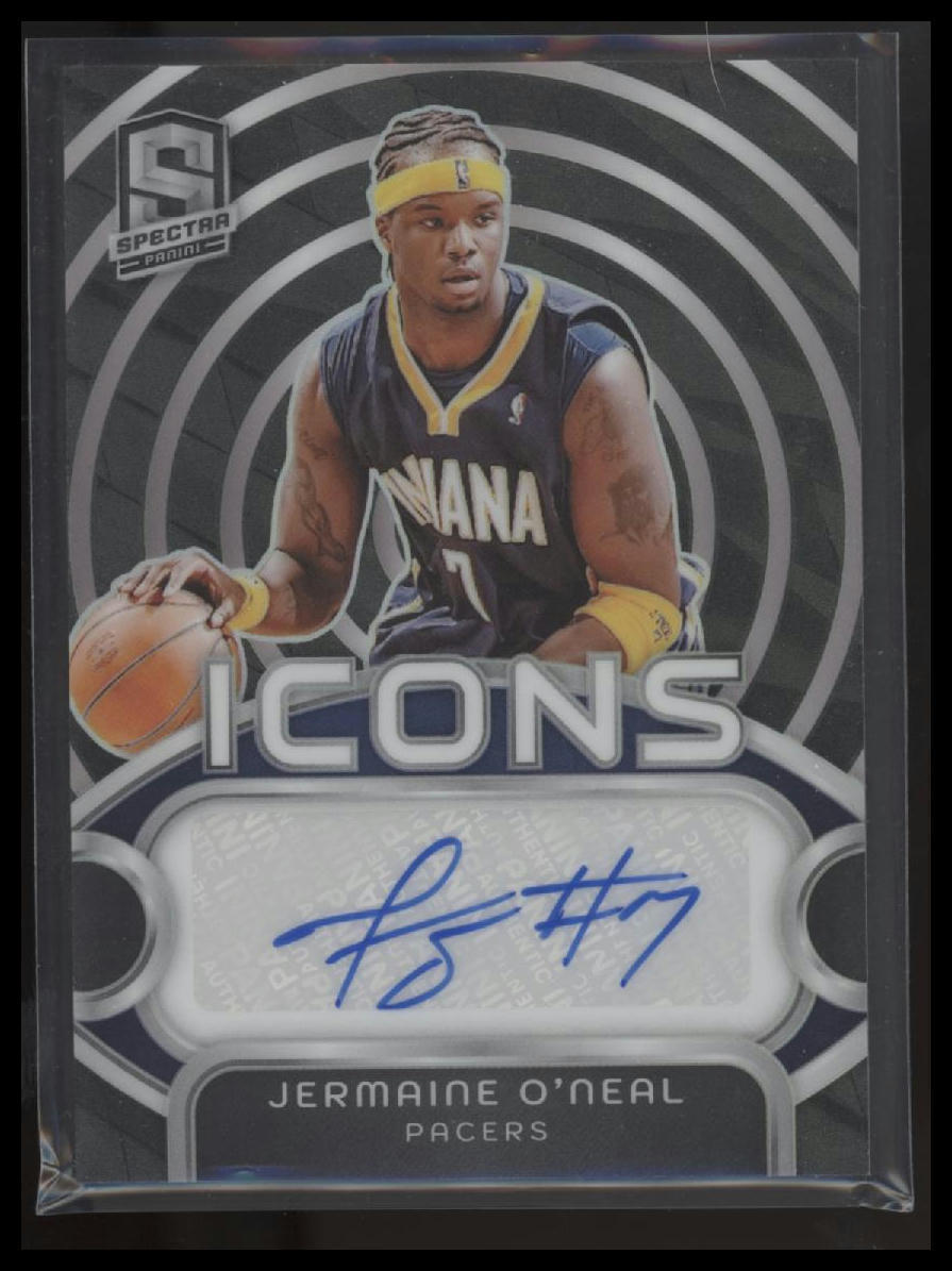 2023-24 Panini Spectra #IA-JON Jermaine O'Neal Icons Autographs #/99