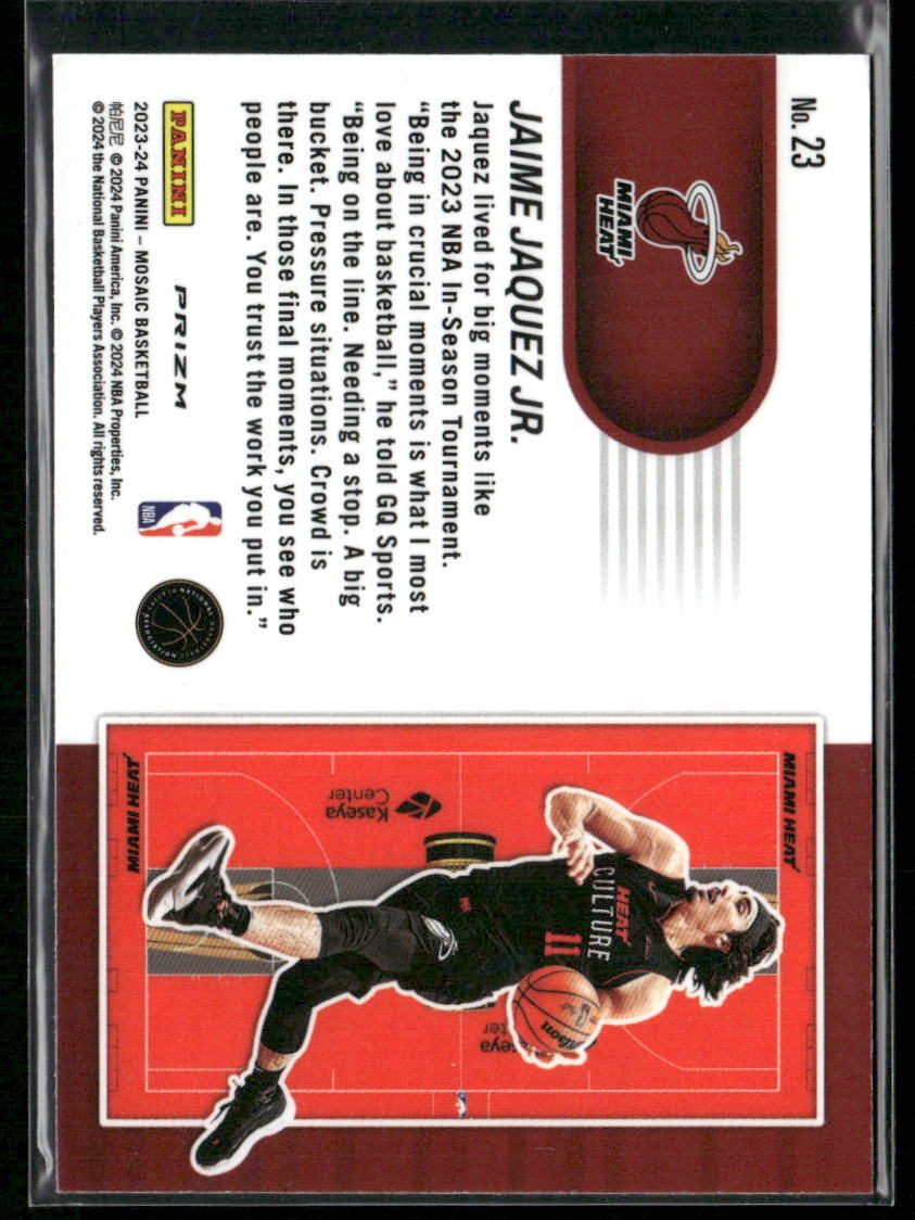 2023-24 Panini Mosaic #23 Jaime Jaquez Jr. NBA In-Season Tournament