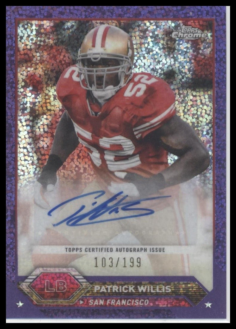 Patrick Willis 2023 Topps Composite #TCA-PW Topps Chrome Autographs /199