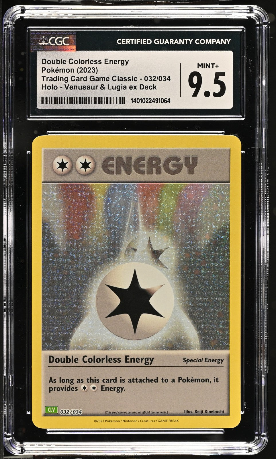 Double Colorless Energy 2023 Trading Card Game Classic #032/034 CGC 9.5