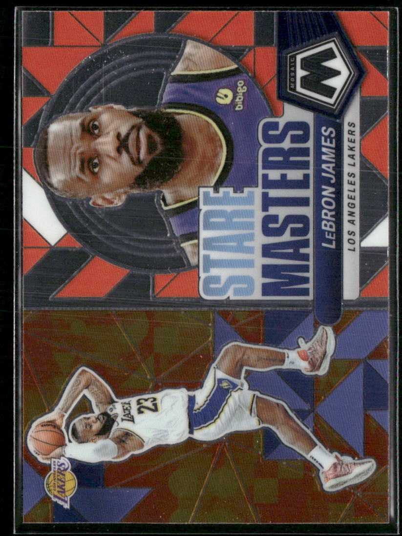 2023-24 Panini Mosaic #10 LeBron James Stare Masters