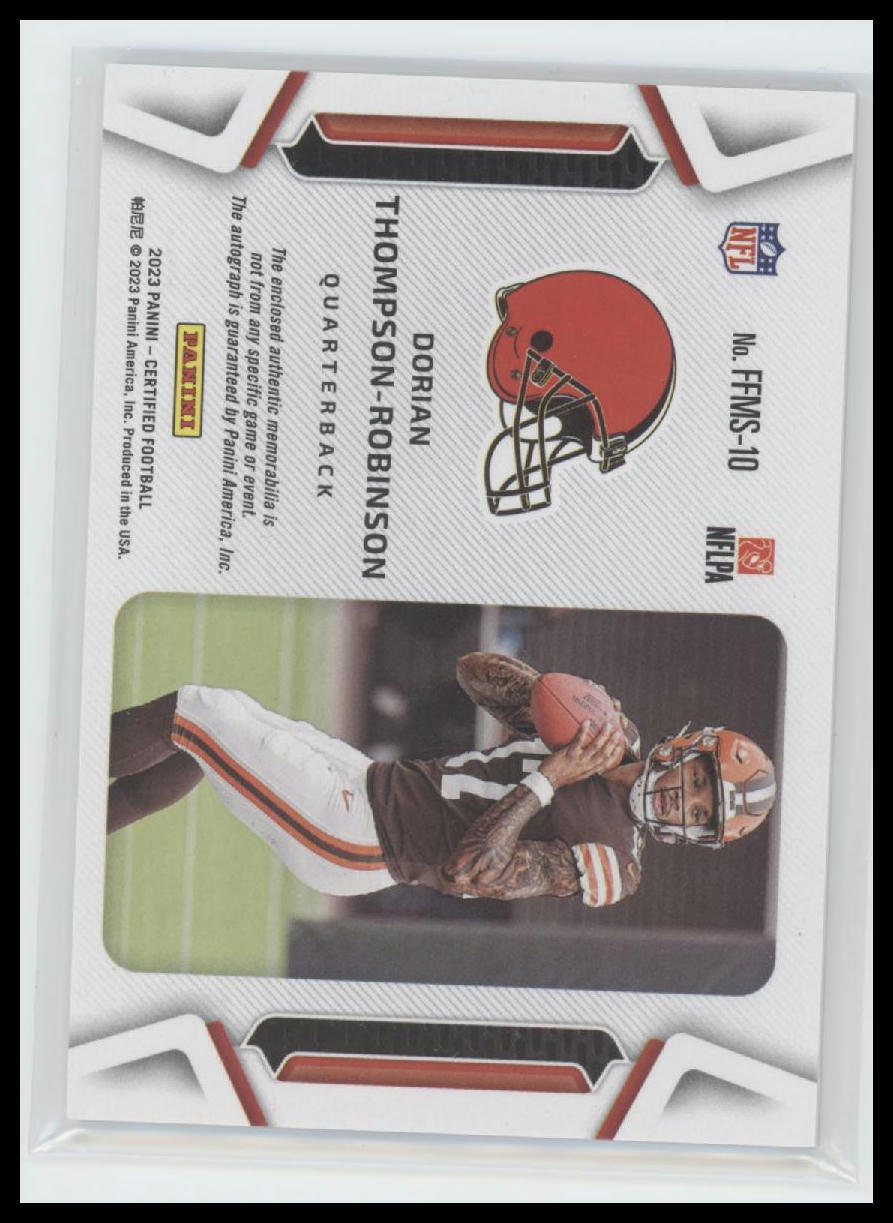 2023 Panini Dorian Thompson-Robinson Freshman Fabric Signatures Bronze #/99