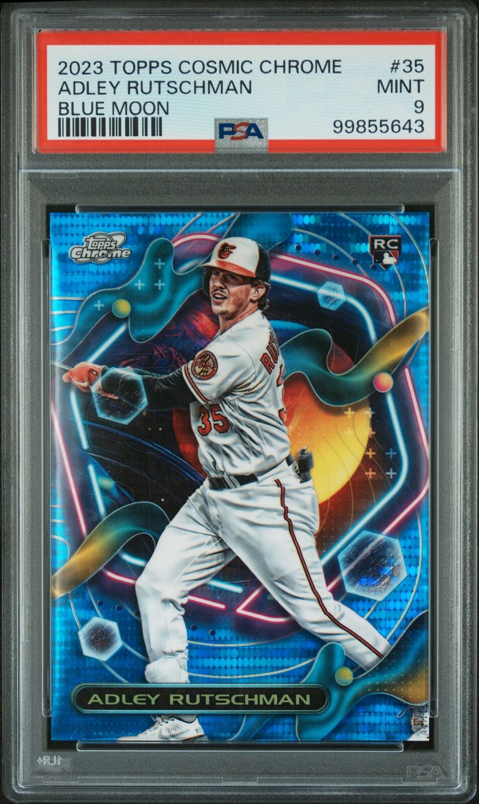 2023 Topps Cosmic Chrome #35 Adley Rutschman Blue Moon PSA 9 /99